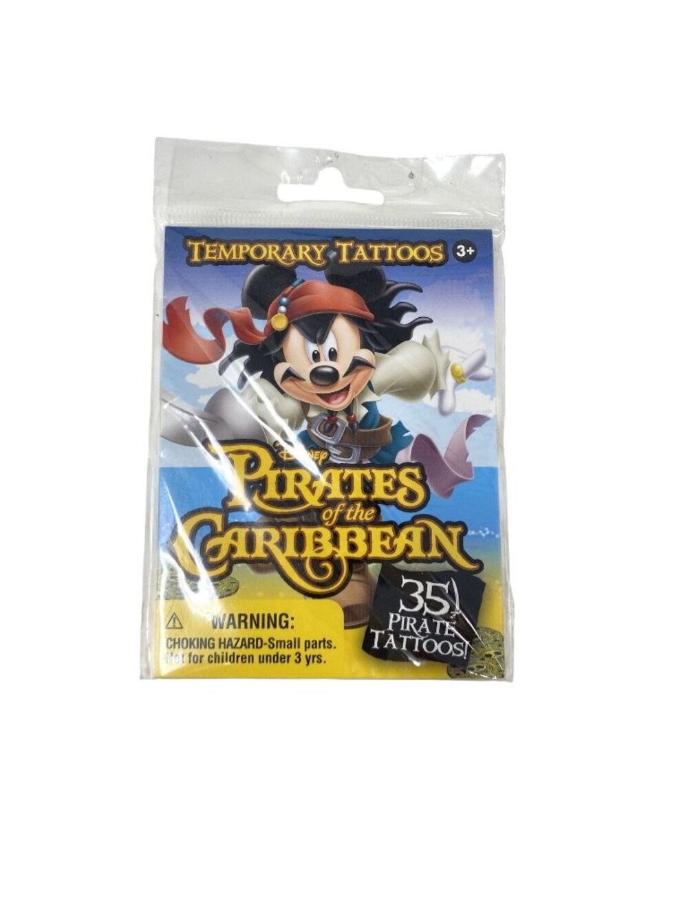 Disney Parks Pirates of the Caribbean Mickey & Friends 35 Temporary Tattoos